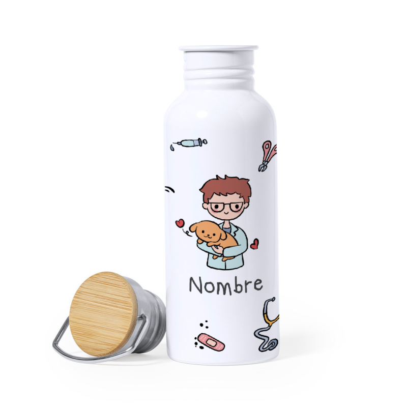 Botella lechera "VETERINARIA" 700ml.