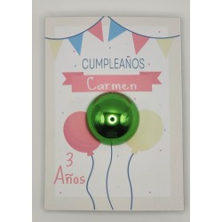 Tarjeta con labial de vainilla