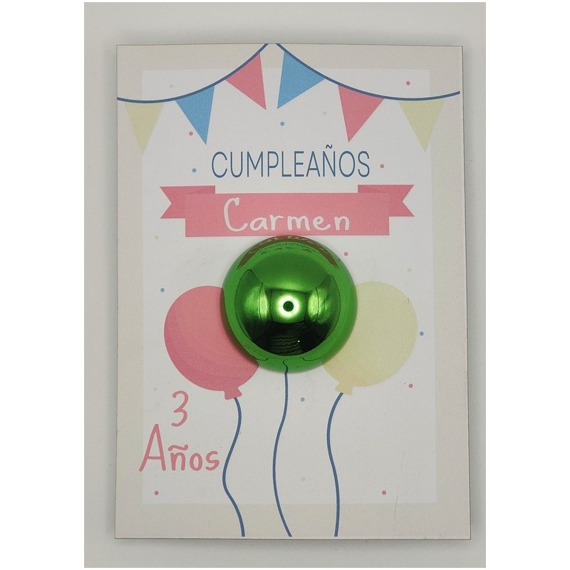 Tarjeta con labial de vainilla