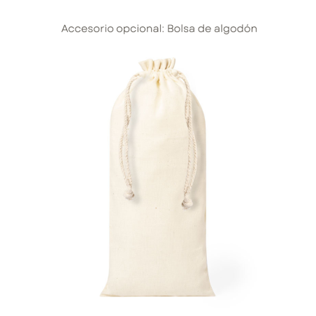 Bolsa de algodón para botella
